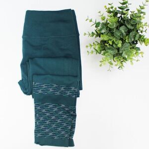 Jilla Wanderer 7/8 Tights Teal Athletic Leggings Small Workout Athletic Yoga Run